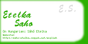 etelka saho business card
